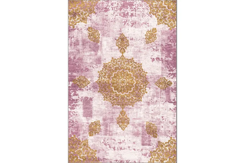 Homefesto Tæppe 100x200 cm, Flerfarvet/Velour