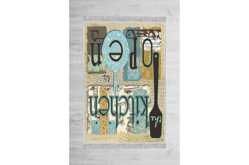 Homefesto Tæppe 100x200 cm - Flerfarvet/Velour - Tekstiler - Tæpper - Orientalske tæpper