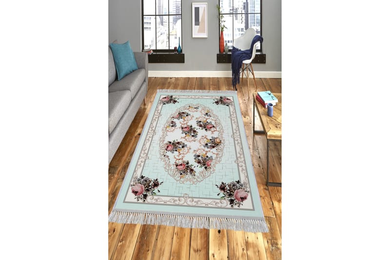 Homefesto Tæppe 100x300 cm - Flerfarvet/Velour - Tekstiler - Tæpper - Orientalske tæpper