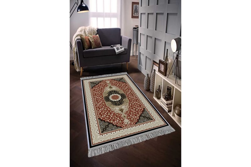 Homefesto Tæppe 100x300 cm - Flerfarvet/Velour - Orientalske tæpper - Persisk tæppe