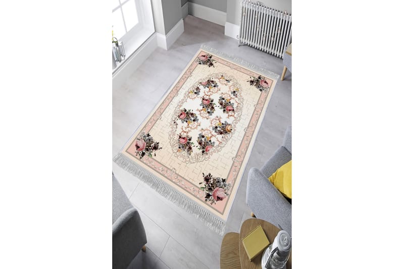 Homefesto Tæppe 100x300 cm - Flerfarvet/Velour - Orientalske tæpper - Persisk tæppe