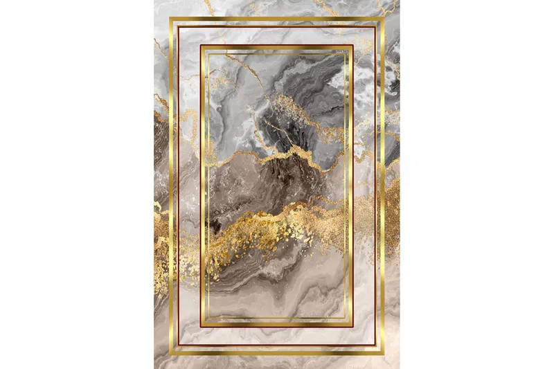 Homefesto Tæppe 100x300 cm, Flerfarvet/Velour