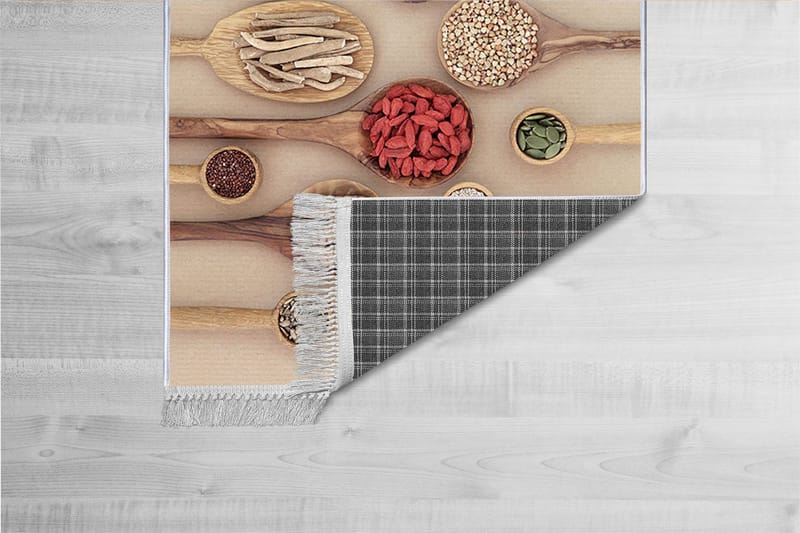 Homefesto Tæppe 100x300 cm, Flerfarvet/Velour