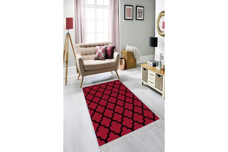 Homefesto Tæppe 100x300 cm, Flerfarvet/Velour