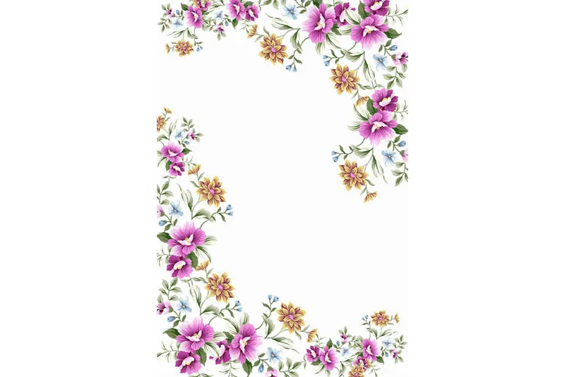 Homefesto Tæppe 100x300 cm, Flerfarvet/Velour