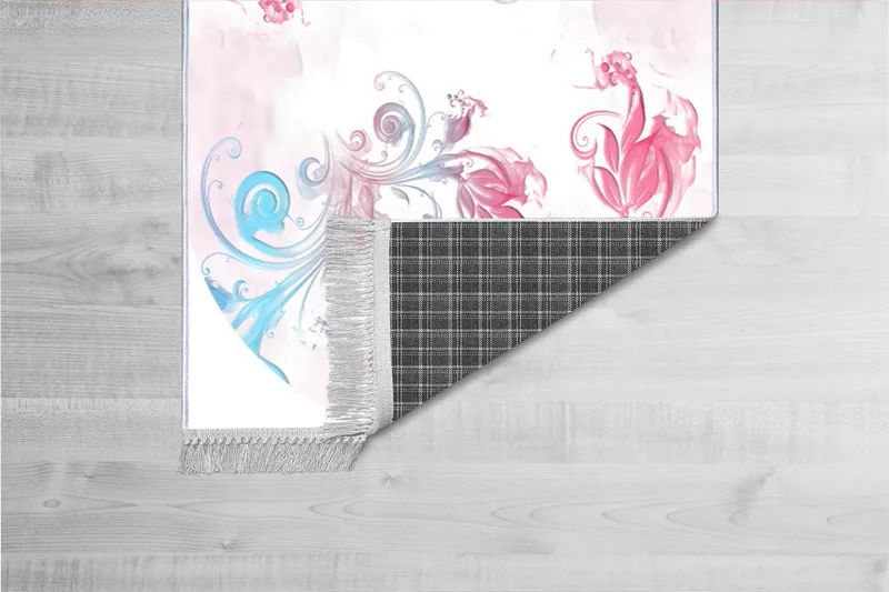 Homefesto Tæppe 100x300 cm - Flerfarvet/Velour - Tekstiler - Tæpper - Orientalske tæpper