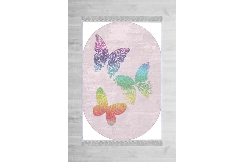 Homefesto Tæppe 100x300 cm - Flerfarvet/Velour - Tekstiler - Tæpper - Orientalske tæpper