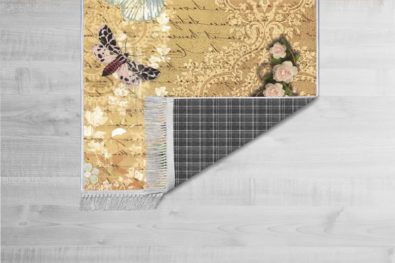 Homefesto Tæppe 100x300 cm, Flerfarvet/Velour