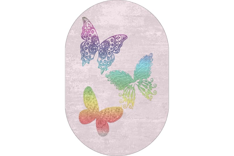 Homefesto Tæppe 100x300 cm, Flerfarvet/Velour