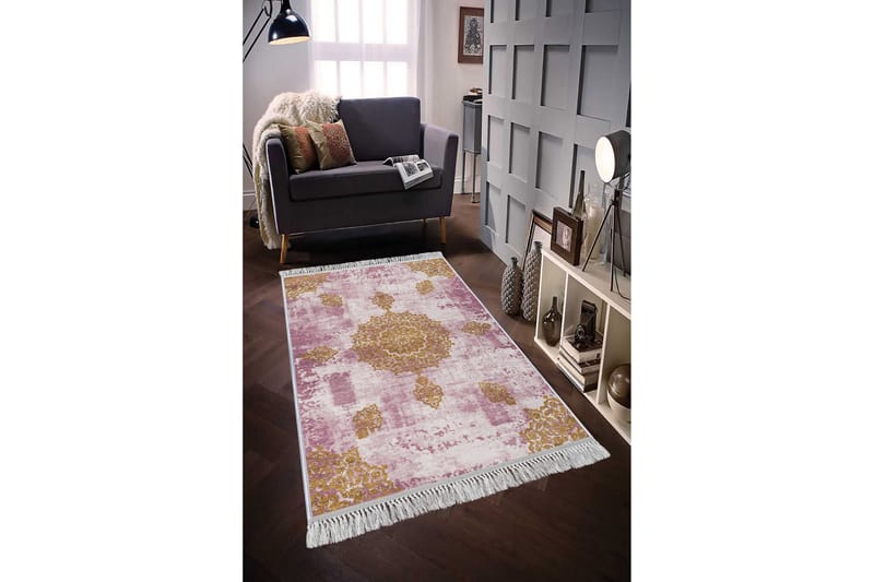 Homefesto Tæppe 100x300 cm - Multifarvet/Fløjl - Tekstiler - Tæpper - Orientalske tæpper