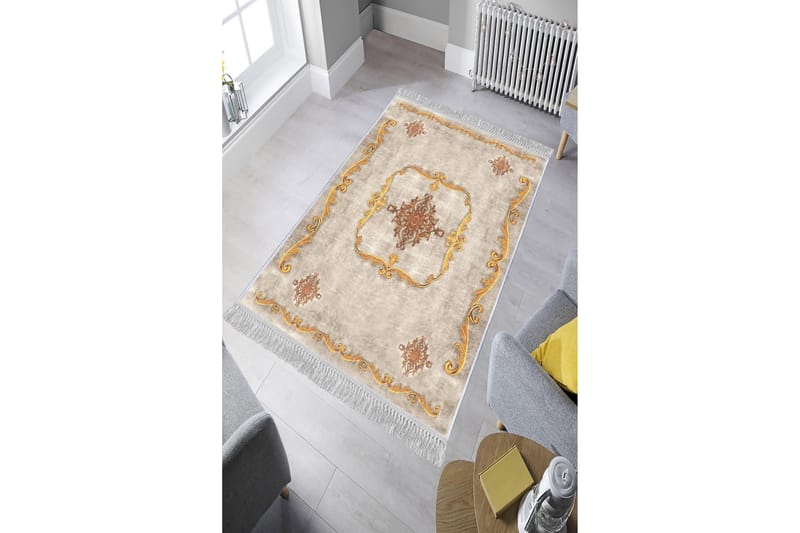 Homefesto Tæppe 100x300 cm - Multifarvet/Fløjl - Tekstiler - Tæpper - Orientalske tæpper