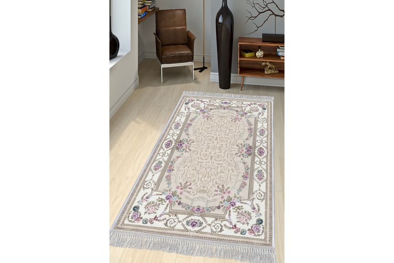 Homefesto Tæppe 100x300 cm - Multifarvet/Fløjl - Tekstiler - Tæpper - Orientalske tæpper