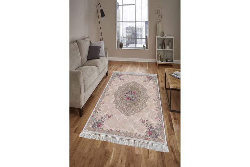 Homefesto Tæppe 100x300 cm - Multifarvet/Fløjl - Tekstiler - Tæpper - Orientalske tæpper