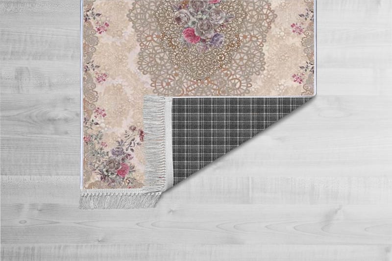 Homefesto Tæppe 100x300 cm - Multifarvet/Fløjl - Tekstiler - Tæpper - Orientalske tæpper