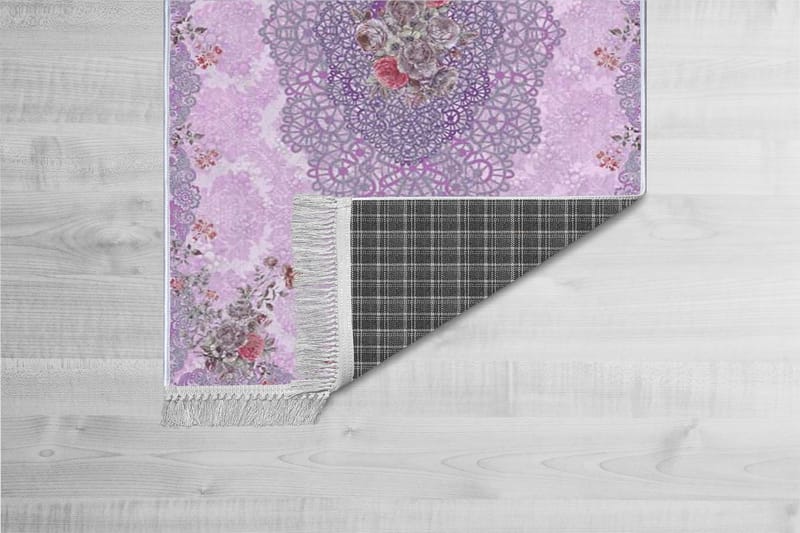 Homefesto Tæppe 100x300 cm - Multifarvet/Fløjl - Tekstiler - Tæpper - Orientalske tæpper