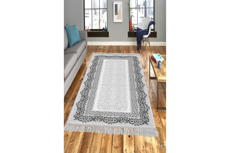 Homefesto Tæppe 100x300 cm - Multifarvet/Fløjl - Tekstiler - Tæpper - Orientalske tæpper