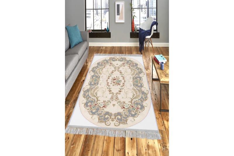 Homefesto Tæppe 100x300 cm - Multifarvet/Fløjl - Tekstiler - Tæpper - Orientalske tæpper