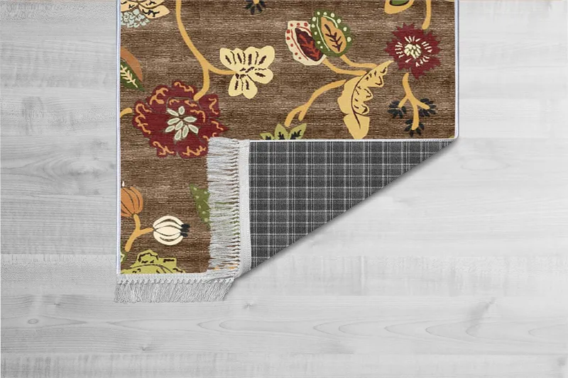 Homefesto Tæppe 100x300 cm - Multifarvet/Fløjl - Tekstiler - Tæpper - Orientalske tæpper