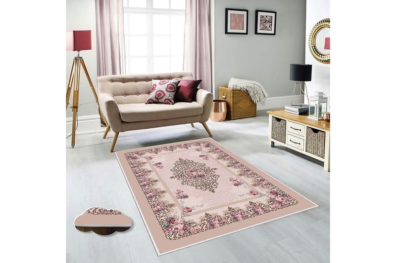 Homefesto Tæppe 120x180 cm - Flerfarvet - Tekstiler - Tæpper - Orientalske tæpper