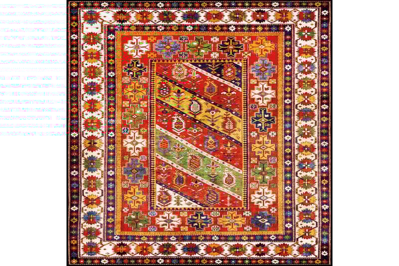 Homefesto Tæppe 120x180 cm - Flerfarvet - Tekstiler - Tæpper - Orientalske tæpper