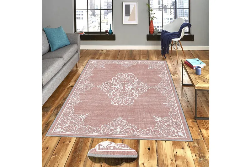 Homefesto Tæppe 120x180 cm - Flerfarvet - Tekstiler - Tæpper - Orientalske tæpper