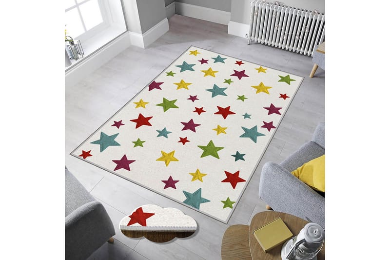 Homefesto Tæppe 120x180 cm - Flerfarvet - Tekstiler - Tæpper - Orientalske tæpper