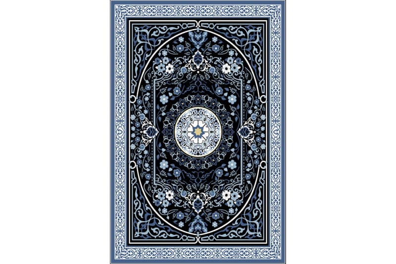 Homefesto Tæppe 120x180 cm - Flerfarvet/Velour - Tekstiler - Tæpper - Orientalske tæpper