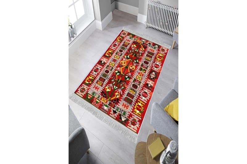 Homefesto Tæppe 120x180 cm - Flerfarvet/Velour - Orientalske tæpper - Persisk tæppe