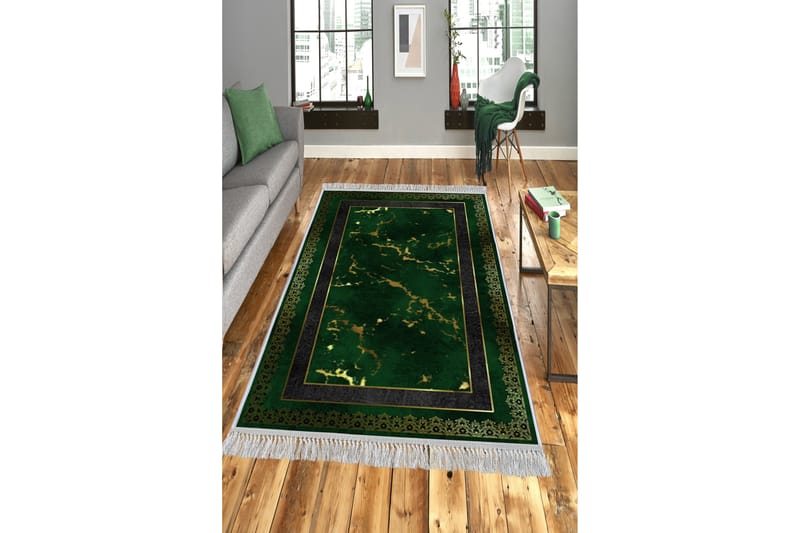 Homefesto Tæppe 120x180 cm - Flerfarvet/Velour - Tekstiler - Tæpper - Orientalske tæpper