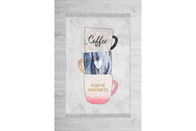 Homefesto Tæppe 120x180 cm, Flerfarvet/Velour