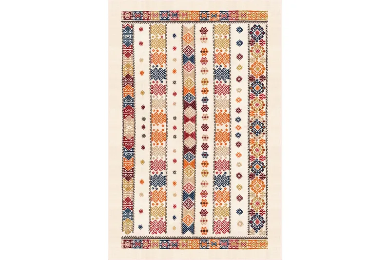 Homefesto Tæppe 120x180 cm, Flerfarvet/Velour