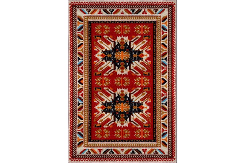 Homefesto Tæppe 120x180 cm - Multifarvet/Fløjl - Tekstiler - Tæpper - Orientalske tæpper