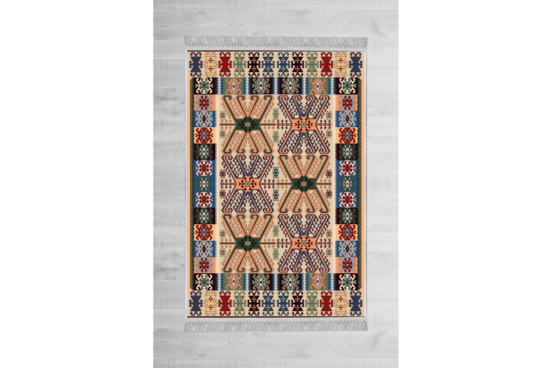 Homefesto Tæppe 120x180 cm - Multifarvet/Fløjl - Tekstiler - Tæpper - Orientalske tæpper