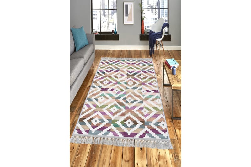 Homefesto Tæppe 120x180 cm, Multifarvet/Fløjl
