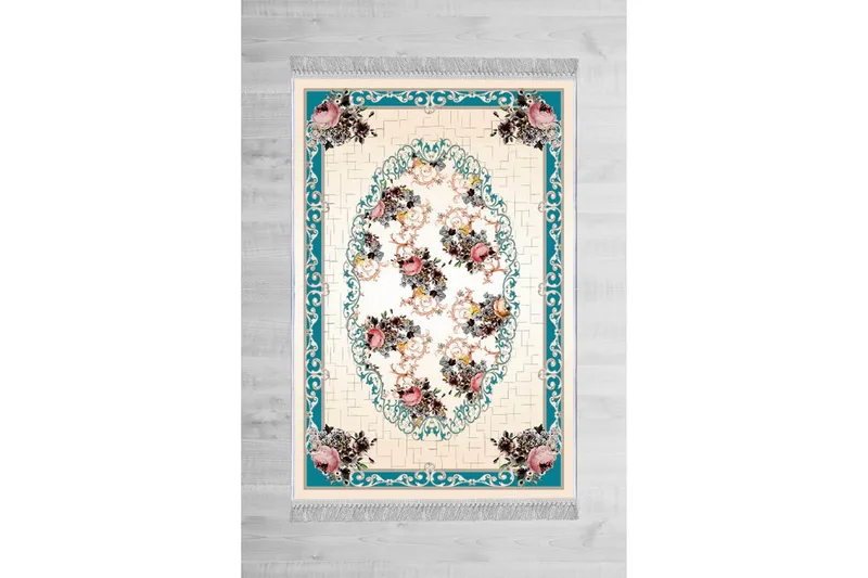 Homefesto Tæppe 120x180 cm - Multifarvet/Fløjl - Tekstiler - Tæpper - Orientalske tæpper