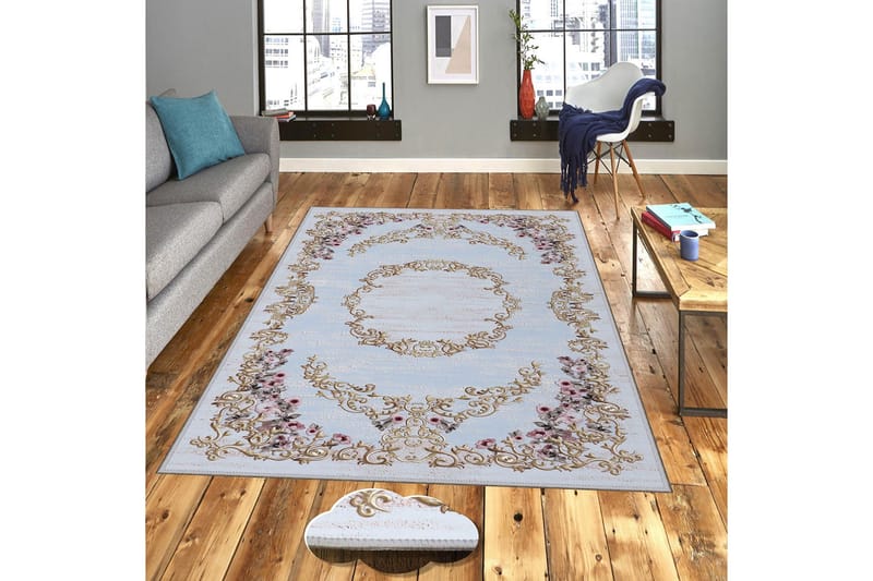 Homefesto Tæppe 140x220 cm - Flerfarvet - Tekstiler - Tæpper - Orientalske tæpper