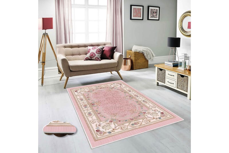 Homefesto Tæppe 140x220 cm - Flerfarvet - Tekstiler - Tæpper - Orientalske tæpper