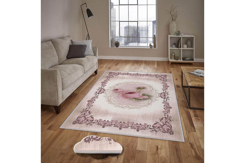 Homefesto Tæppe 140x220 cm - Flerfarvet - Tekstiler - Tæpper - Orientalske tæpper