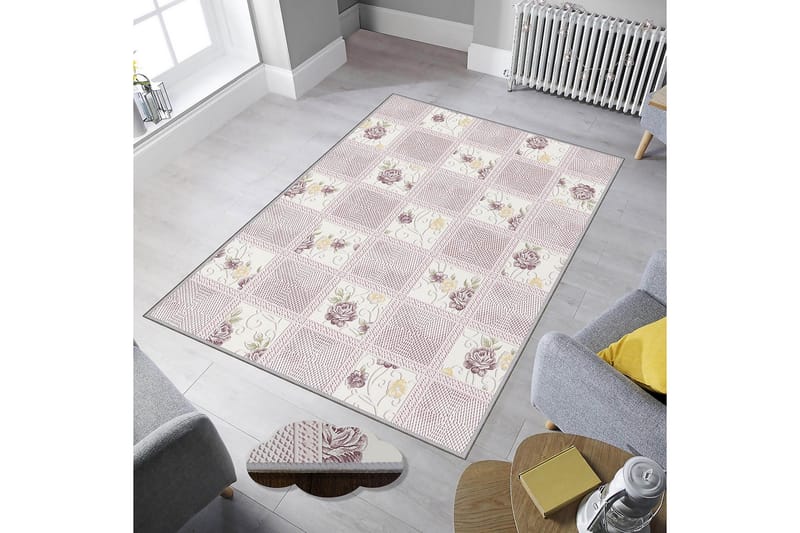 Homefesto Tæppe 140x220 cm - Flerfarvet - Tekstiler - Tæpper - Orientalske tæpper