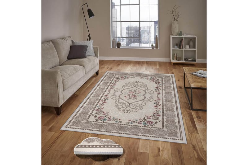 Homefesto Tæppe 140x220 cm - Flerfarvet - Tekstiler - Tæpper - Orientalske tæpper