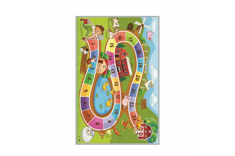 Homefesto Tæppe 140x220 cm - Flerfarvet - Tekstiler - Tæpper - Orientalske tæpper