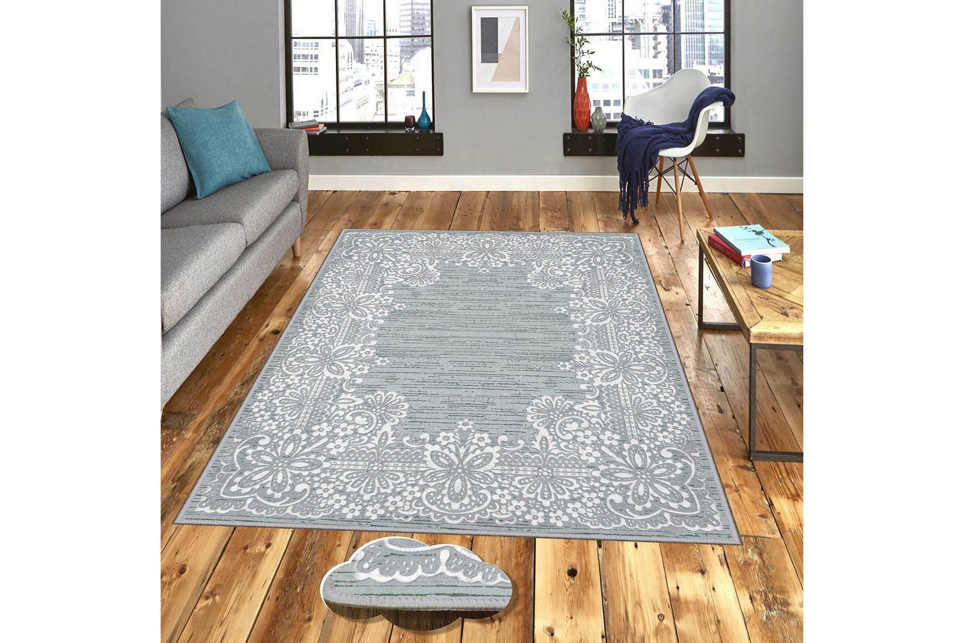 Homefesto Tæppe 140x220 cm - Flerfarvet - Tekstiler - Tæpper - Orientalske tæpper