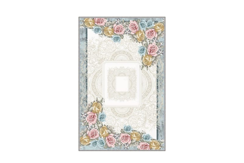 Homefesto Tæppe 140x220 cm - Flerfarvet - Tekstiler - Tæpper - Orientalske tæpper