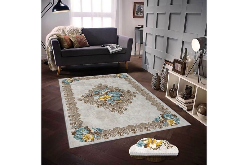 Homefesto Tæppe 140x220 cm - Flerfarvet - Tekstiler - Tæpper - Orientalske tæpper