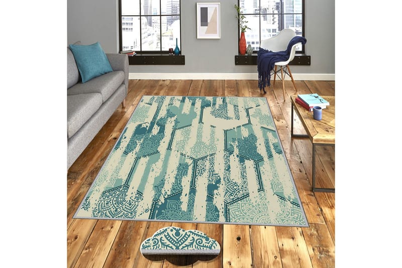 Homefesto Tæppe 140x220 cm - Flerfarvet - Tekstiler - Tæpper - Orientalske tæpper