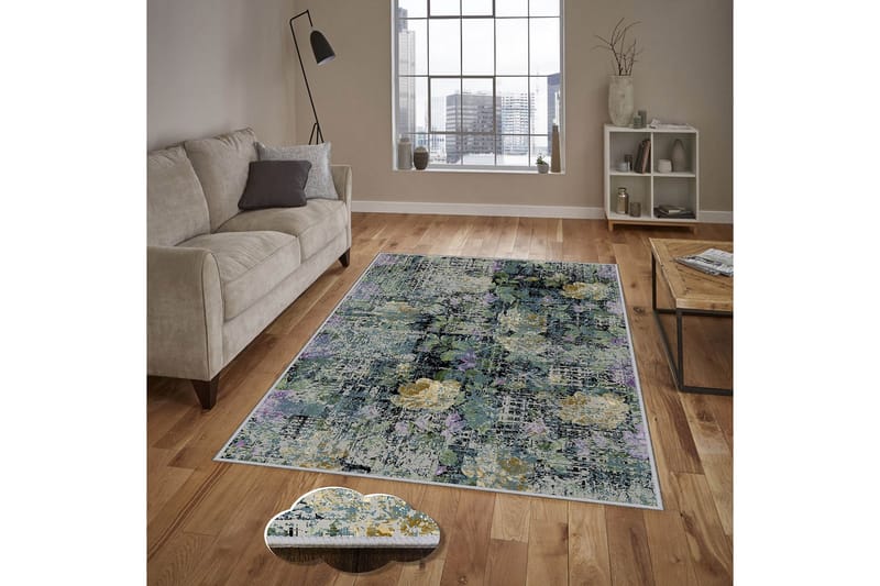 Homefesto Tæppe 140x220 cm - Flerfarvet - Tekstiler - Tæpper - Orientalske tæpper