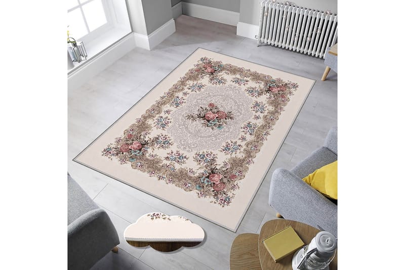 Homefesto Tæppe 140x220 cm - Flerfarvet - Tekstiler - Tæpper - Orientalske tæpper