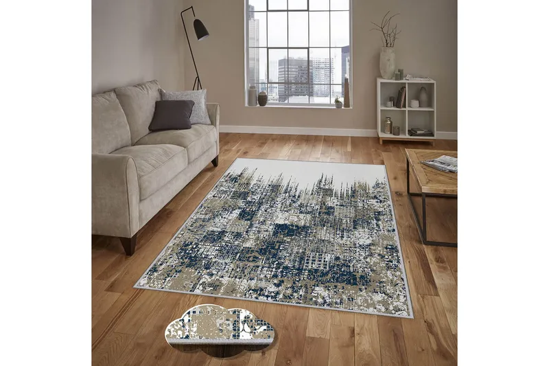 Homefesto Tæppe 140x220 cm - Flerfarvet - Tekstiler - Tæpper - Orientalske tæpper