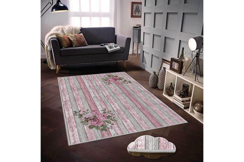 Homefesto Tæppe 140x220 cm - Flerfarvet - Tekstiler - Tæpper - Orientalske tæpper