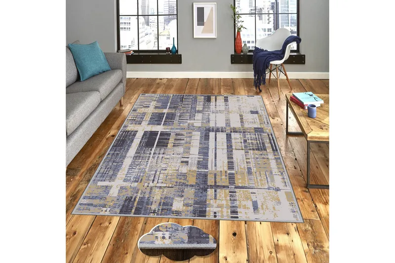 Homefesto Tæppe 140x220 cm - Flerfarvet - Tekstiler - Tæpper - Orientalske tæpper
